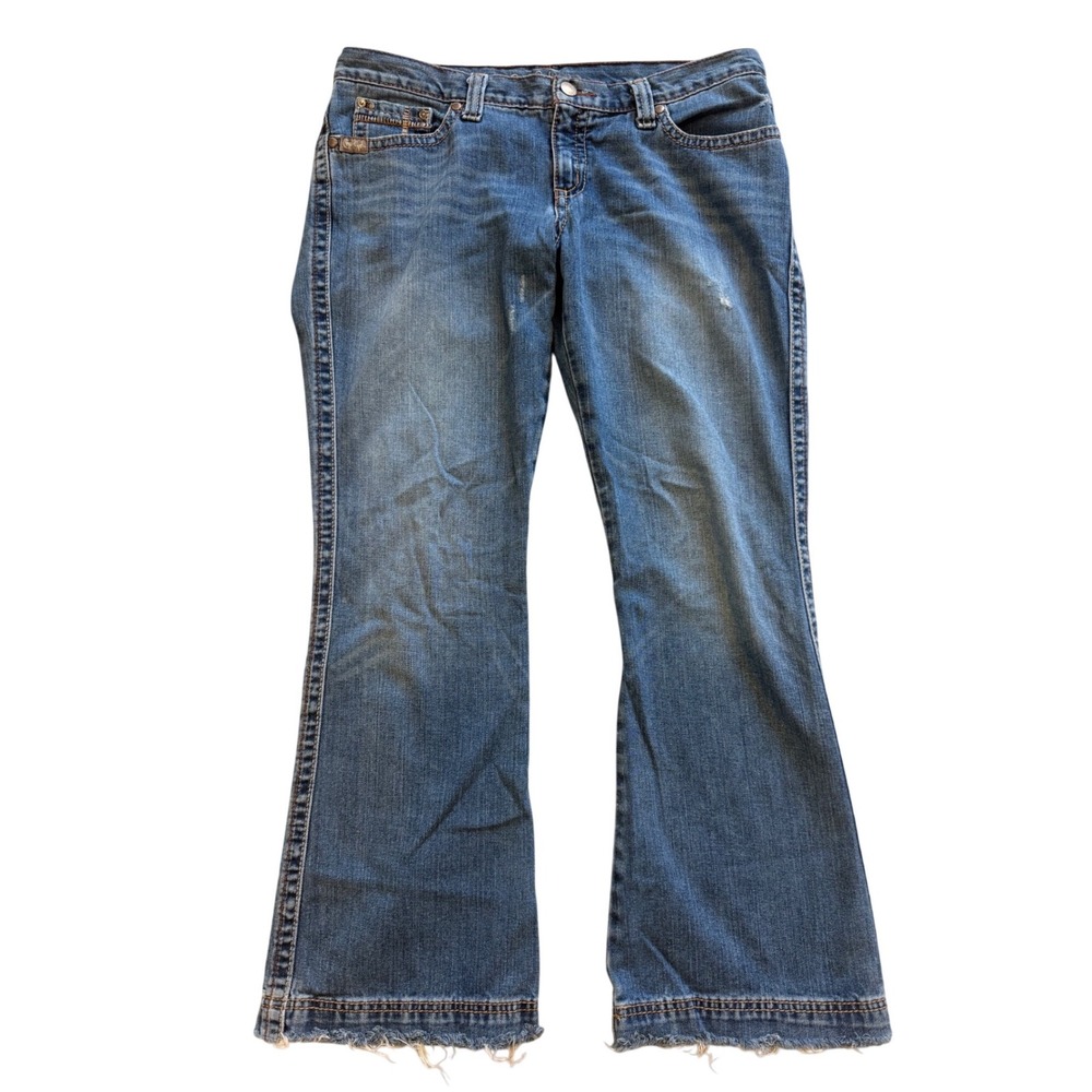 Vtg Y2K Cruel Girl Relaxed Krista Jeans 11R 100% Cotton Low Rise Bootcut Mexico